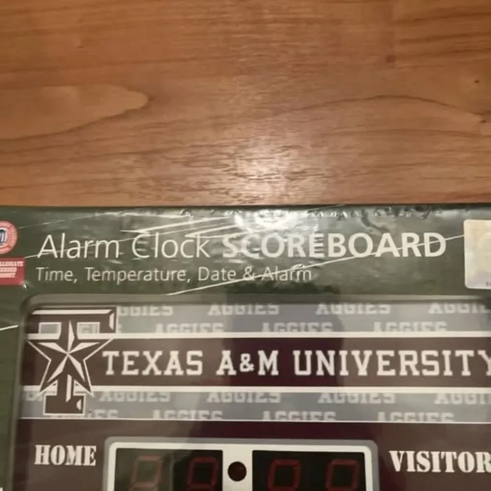 Texas A&M University Aggies Digital Alarm Clock Scoreboard Multi-Color